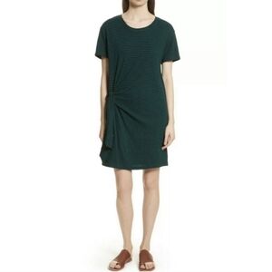 Vince. Striped Side Tie Knot Jersey Dress Size M